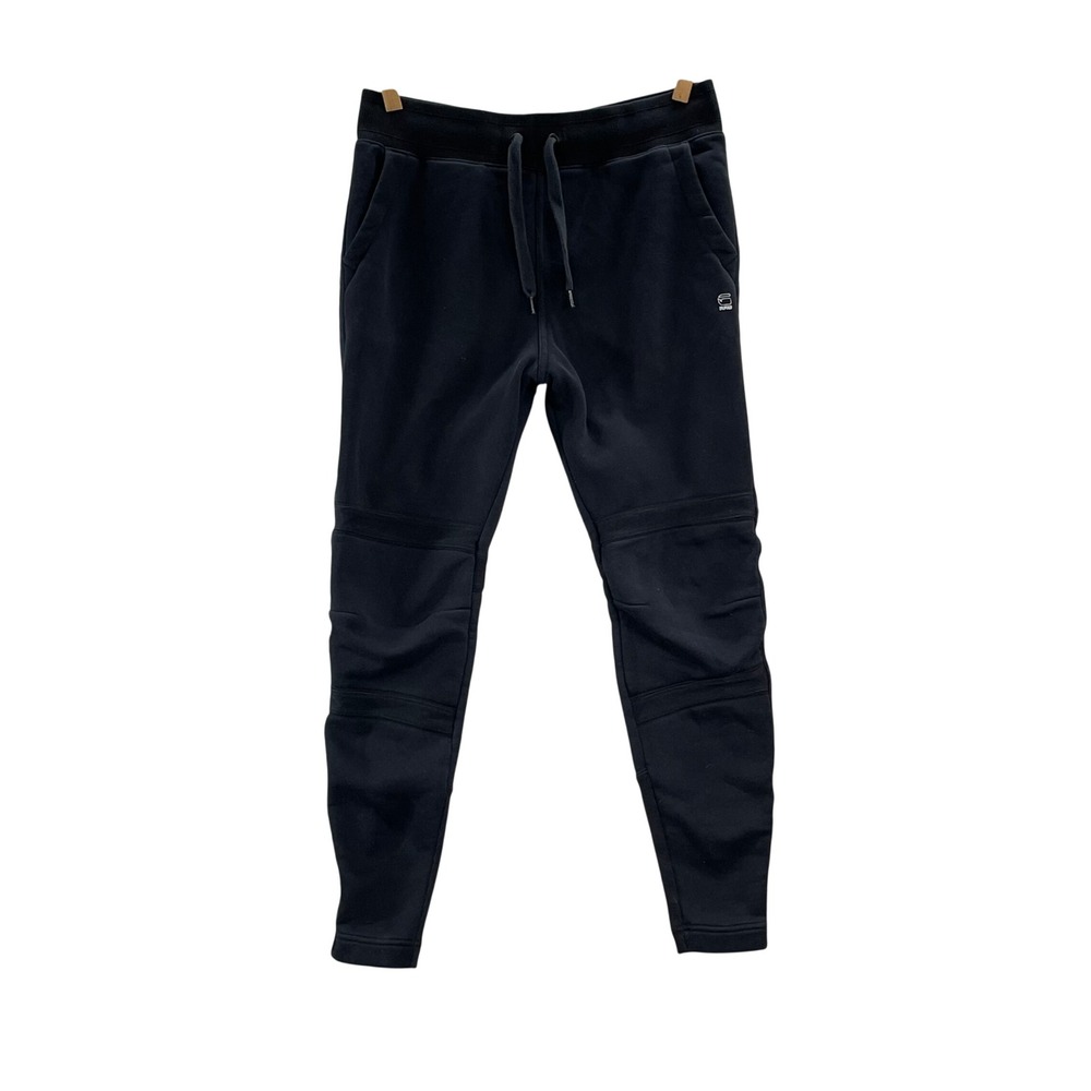 G-Star Raw Joggers Women Size Medium Black Moto Paneled Tapered Sweatpants